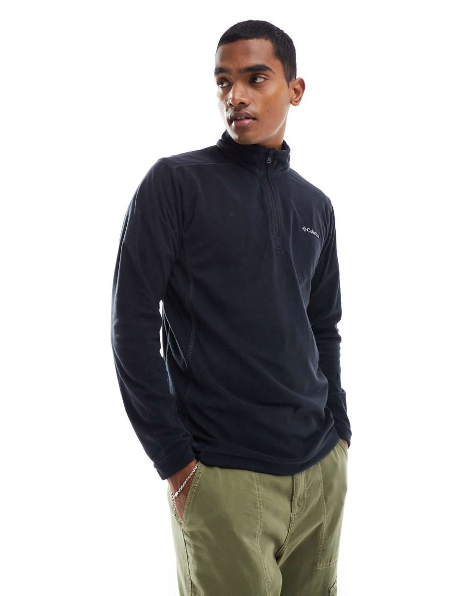 Klamath Range II half zip fleece in black