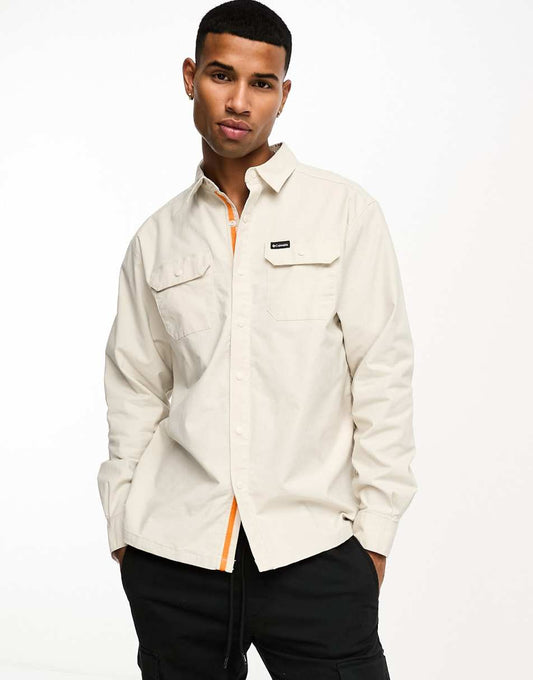 Landroamer lined shirt in khaki