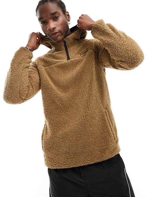 Rugged Ridge III fleece hoodie in brown