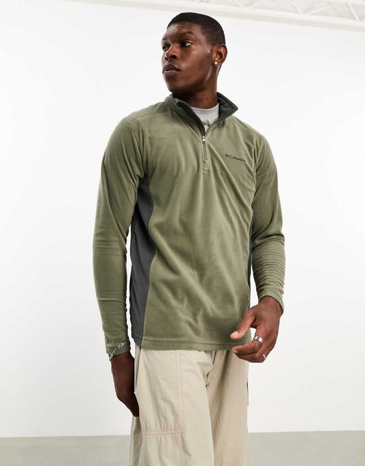 Klamath II half zip fleece in khaki