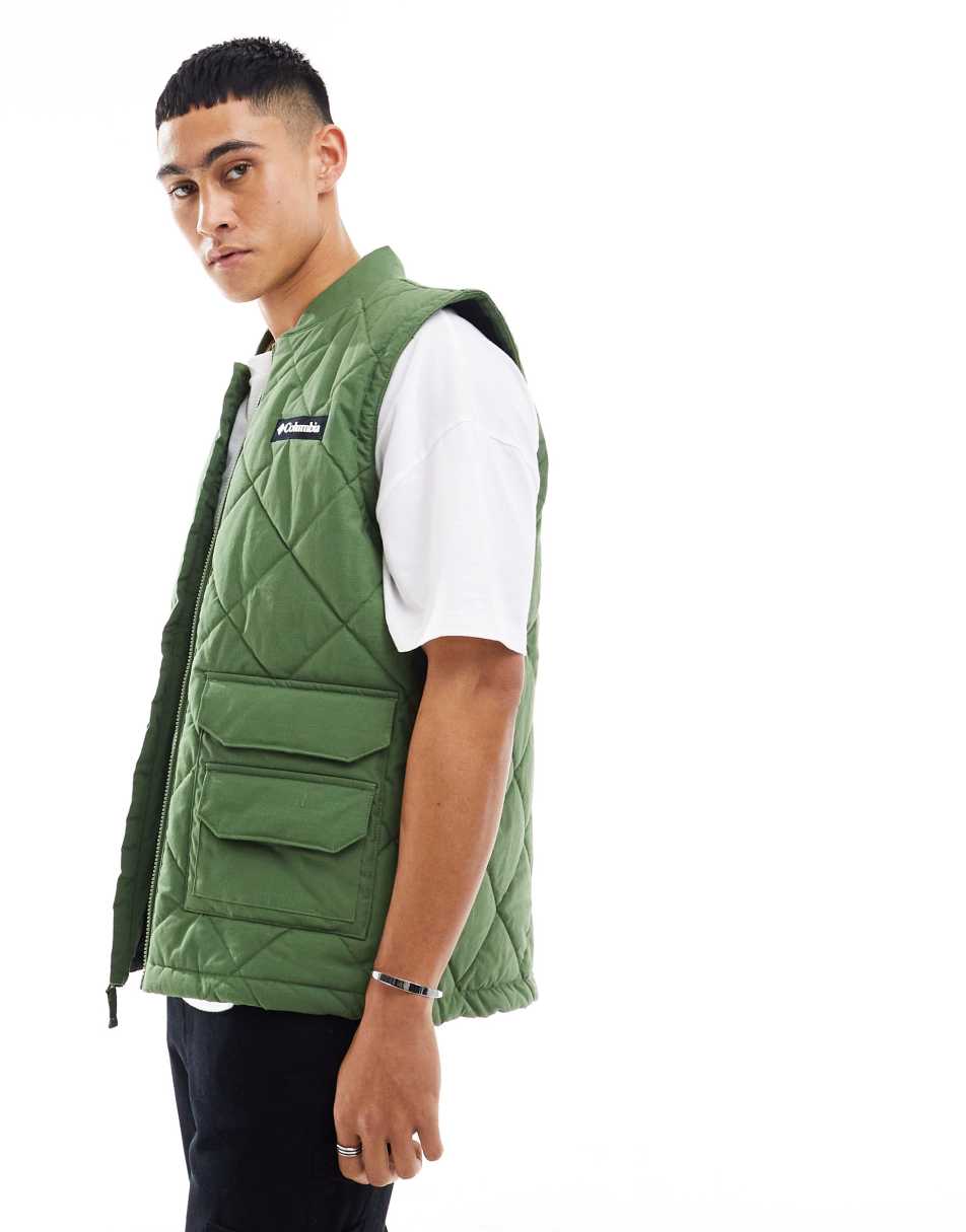 Rad Padded vest gilet in green