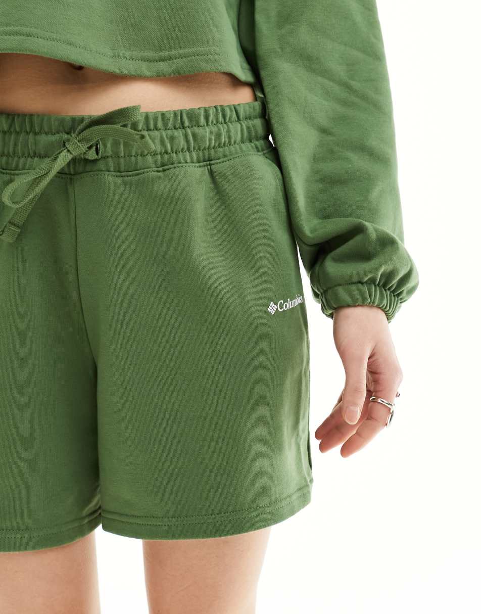 Trek french terry shorts in green