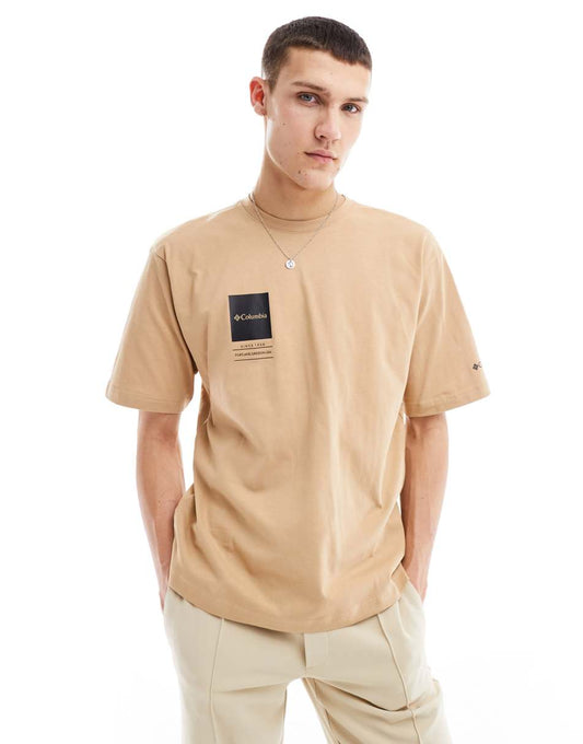 Barton Springs II oversized t-shirt in beige Exclusive