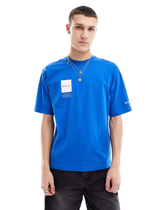 Barton Springs II oversized t-shirt in blue Exclusive