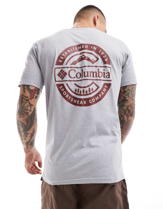 Rapid Ridge II back print t-shirt in grey