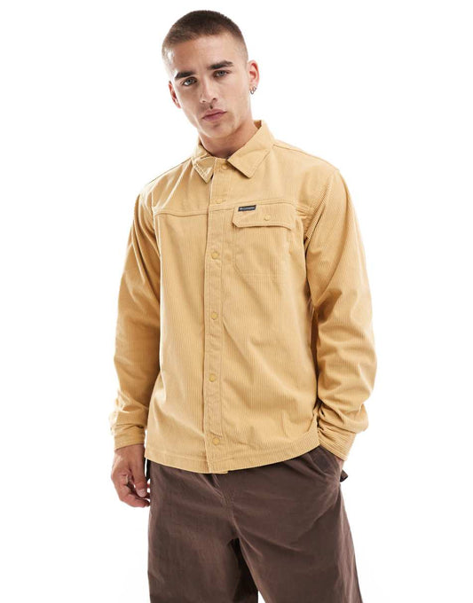 Flare Gun corduroy shirt in brown