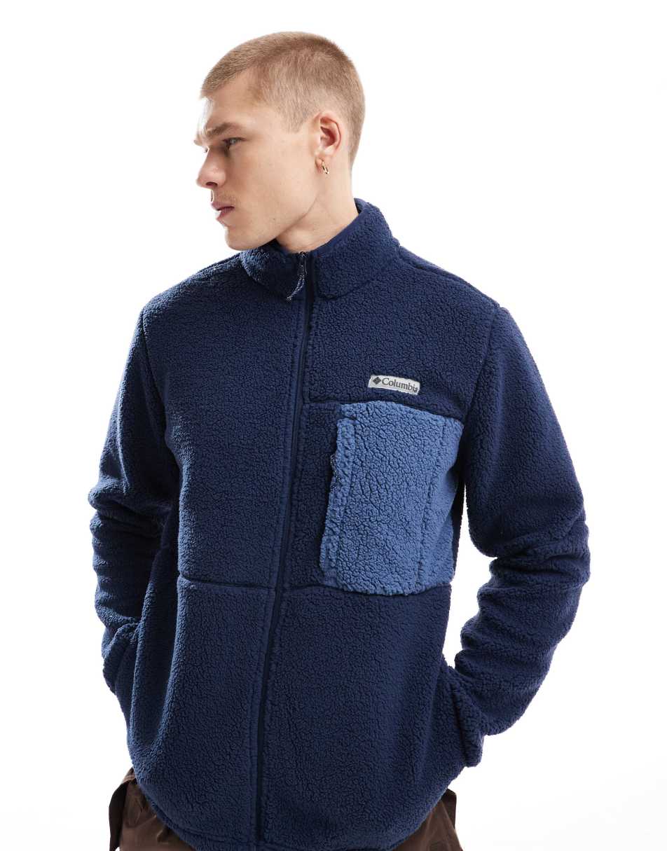 Mountainside heavyweight fleece in blue