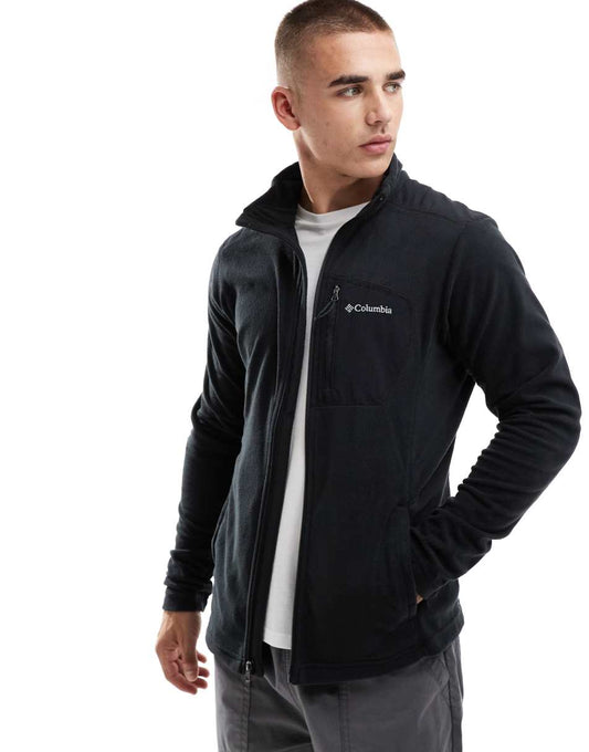 Klamath Range full zip fleece in black