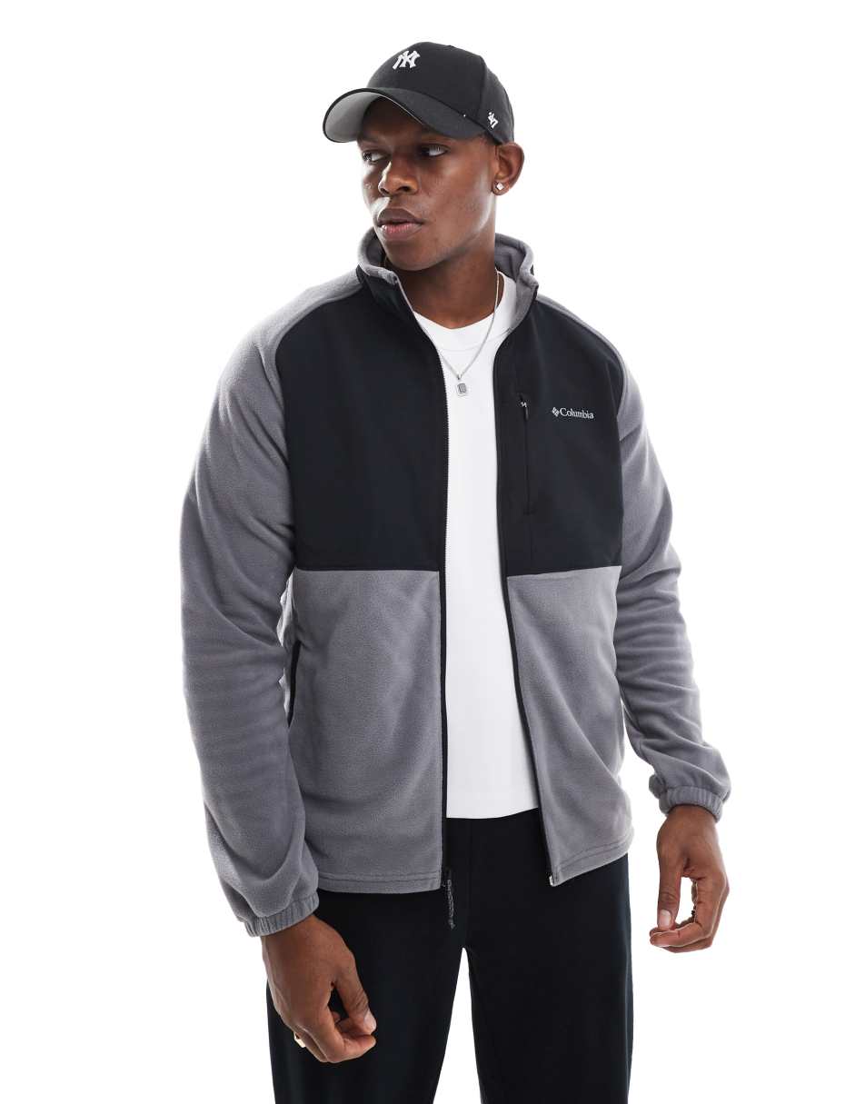 Sage Peak full zip fleece in grey