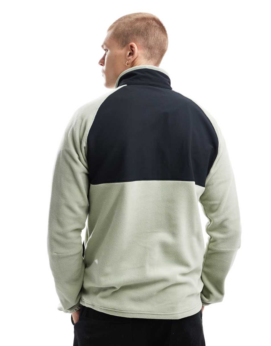 Sage Peak full zip fleece in green