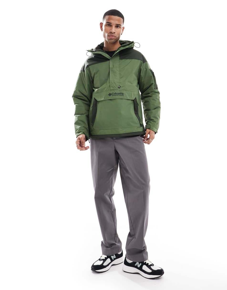 Challenger II insulated pullover in green