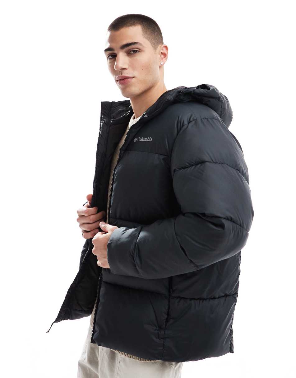 Puffect II hooded jacket in black