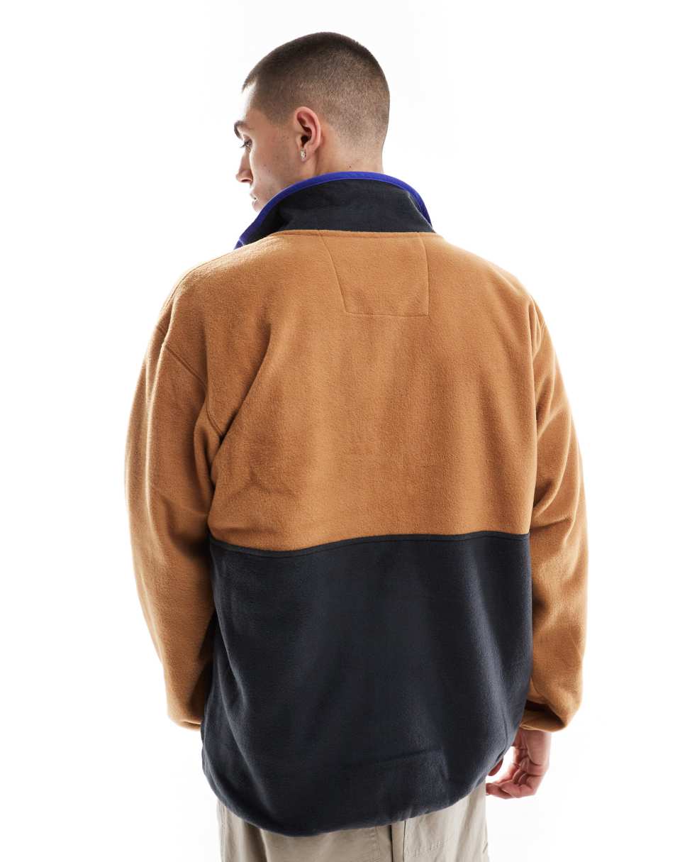 Backbowl II full zip fleece in brown