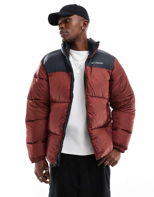 Puffect III jacket in burgundy