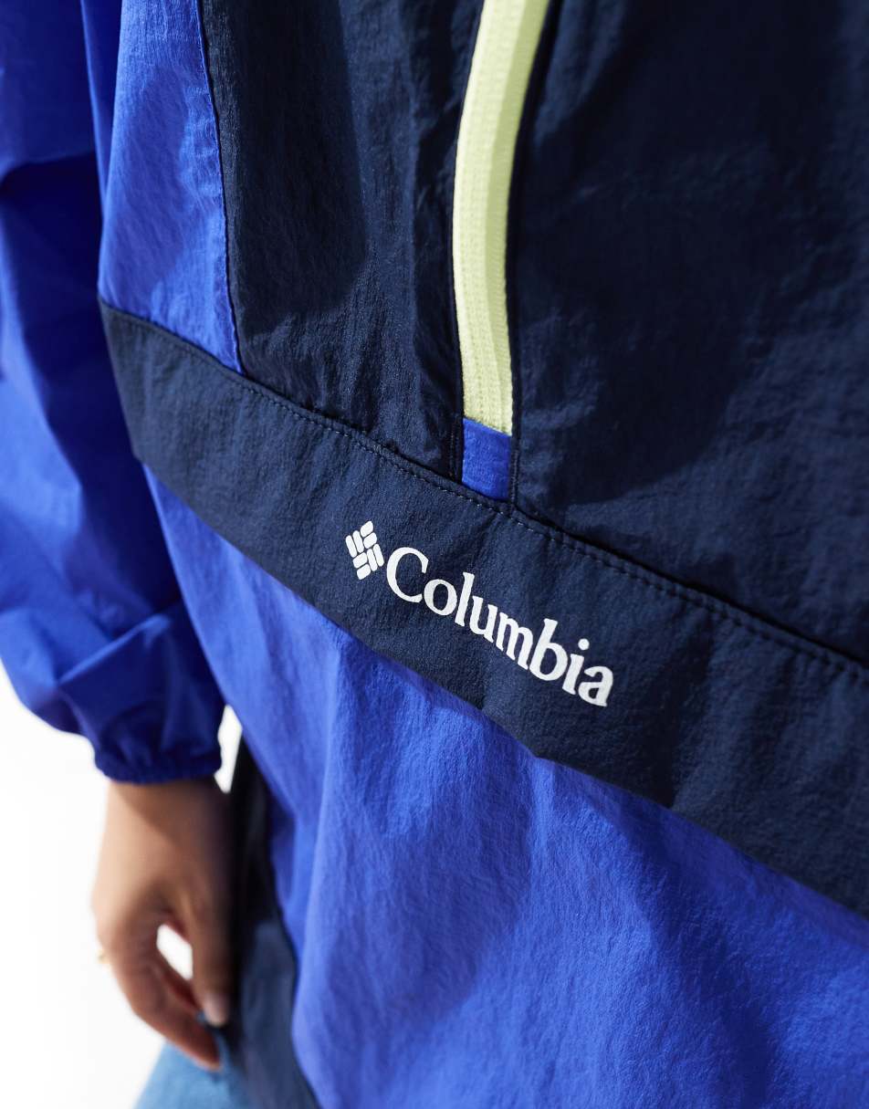 Boundless Adventure anorak in clematis blue and collegiate navy