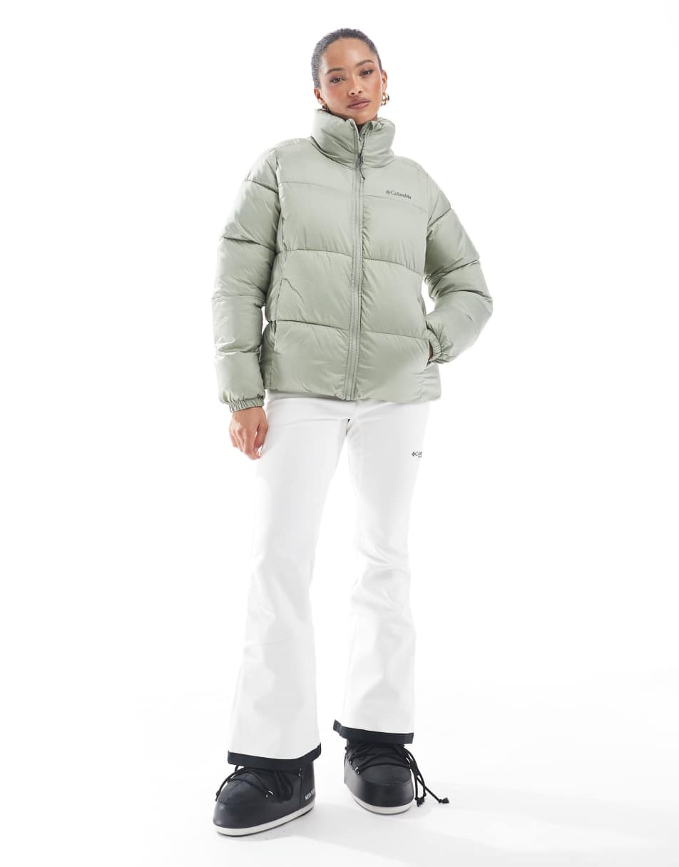 Puffect II puffer full zip jacket in safari green