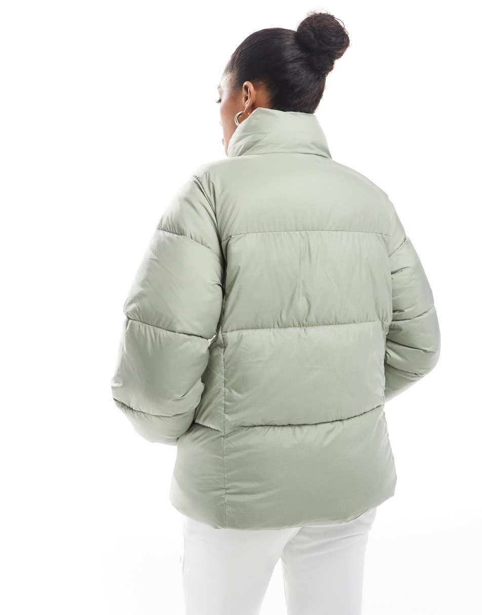 Puffect II puffer full zip jacket in safari green