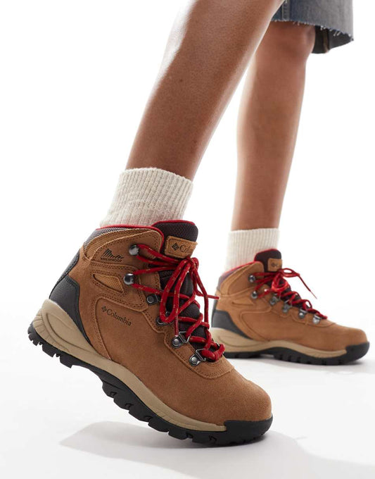 Newton Ridge Plus waterproof hiking boots in elk tan