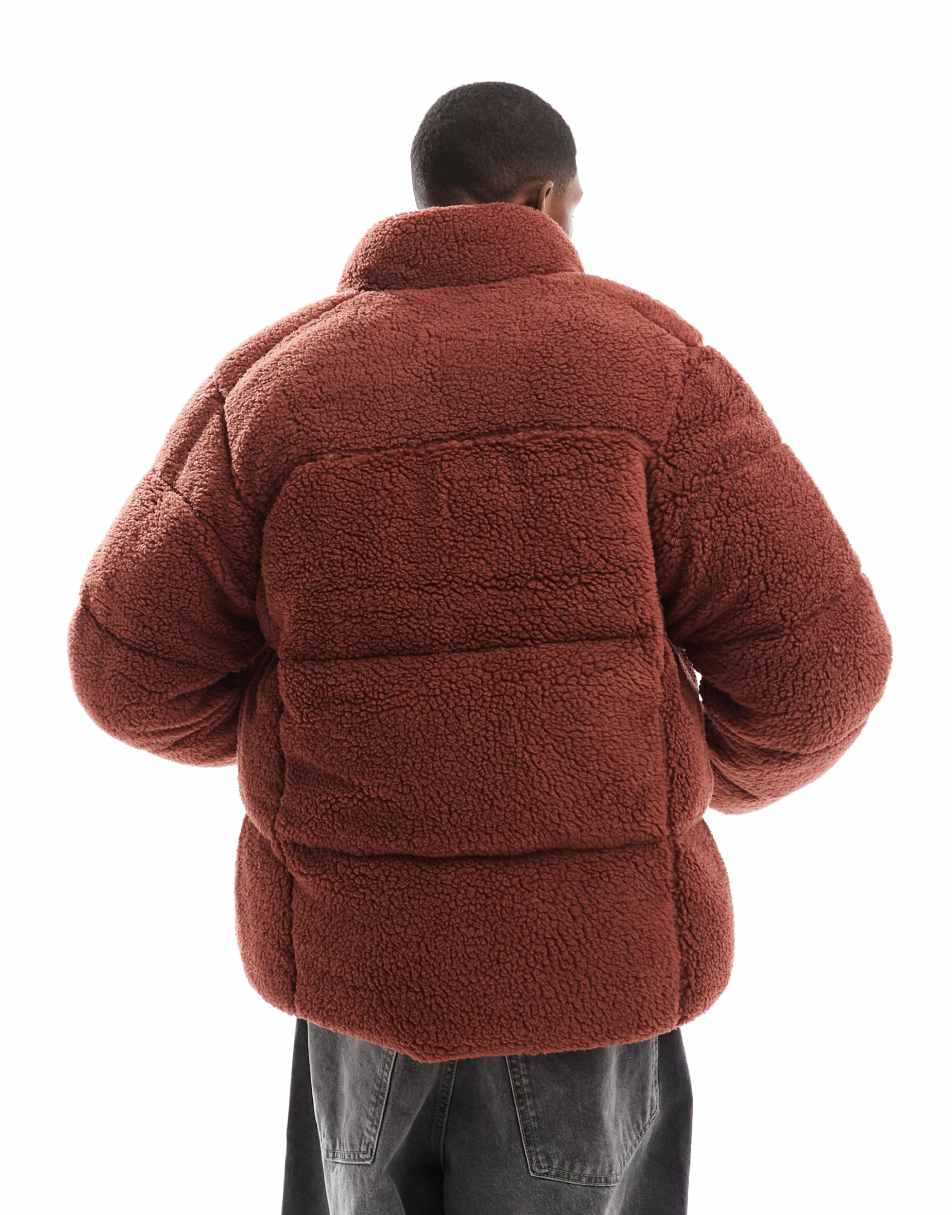 Puffect III jacket in burgundy