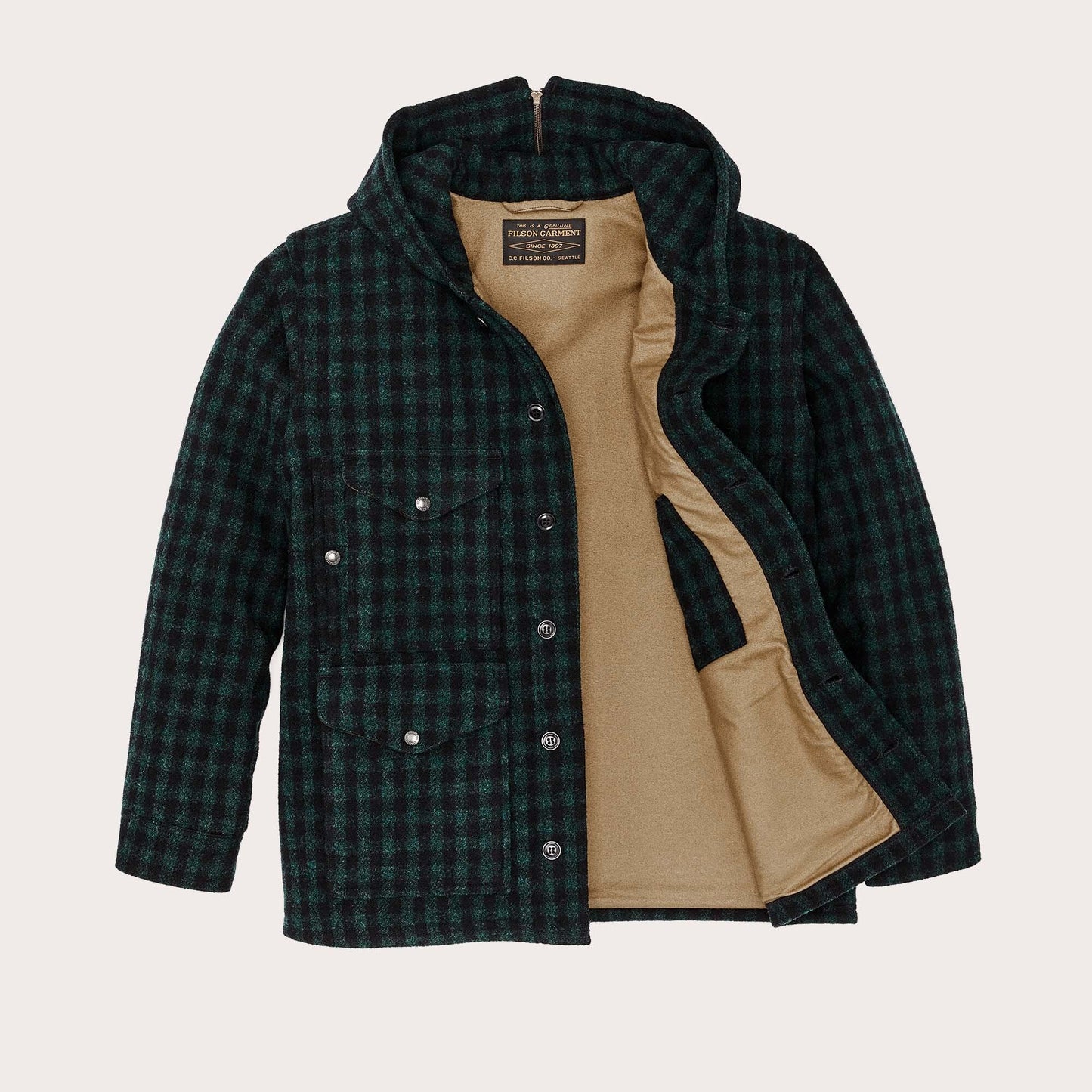 MACKINAW WOOL HOODED CRUISER JACKET