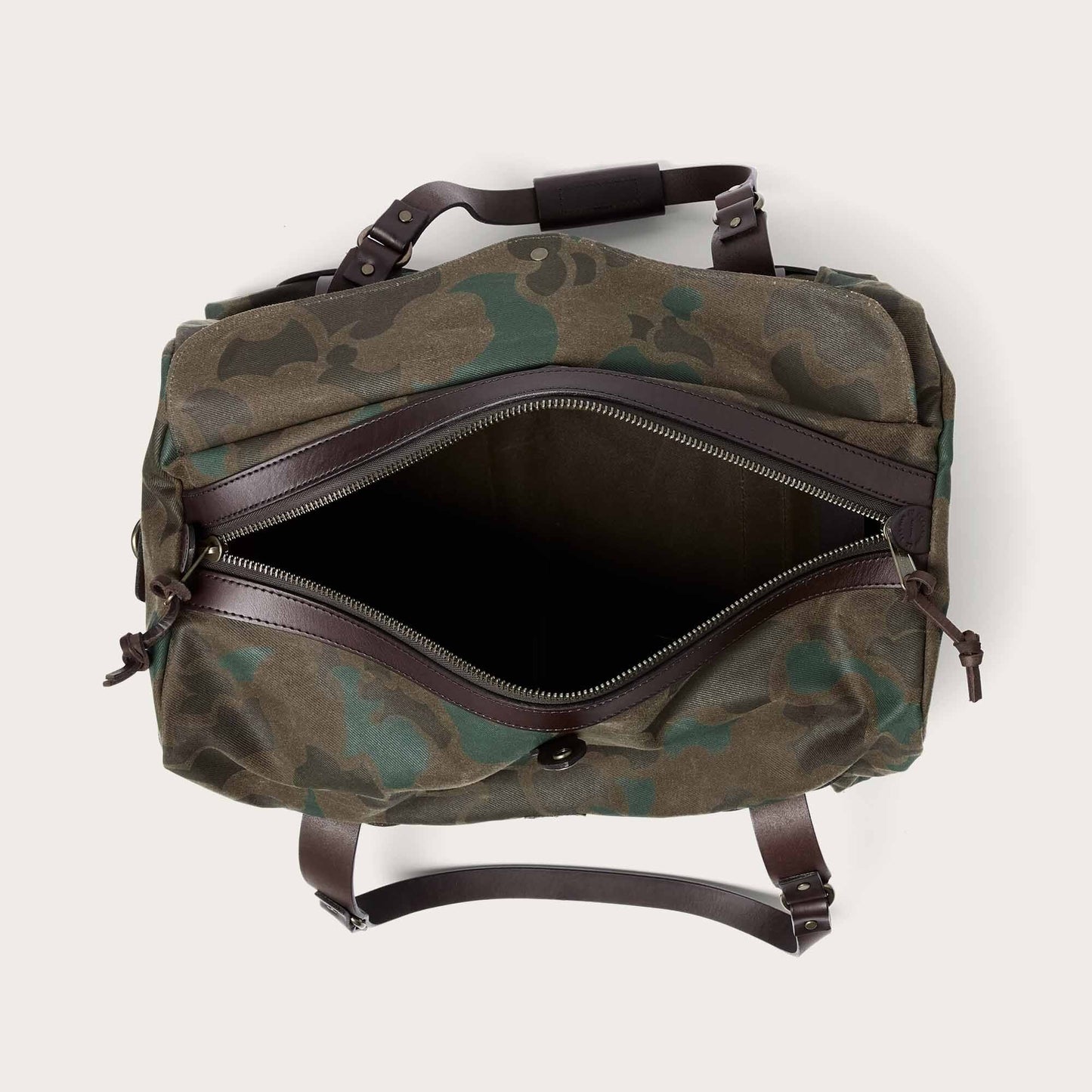 MEDIUM WAXED RUGGED TWILL DUFFLE BAG