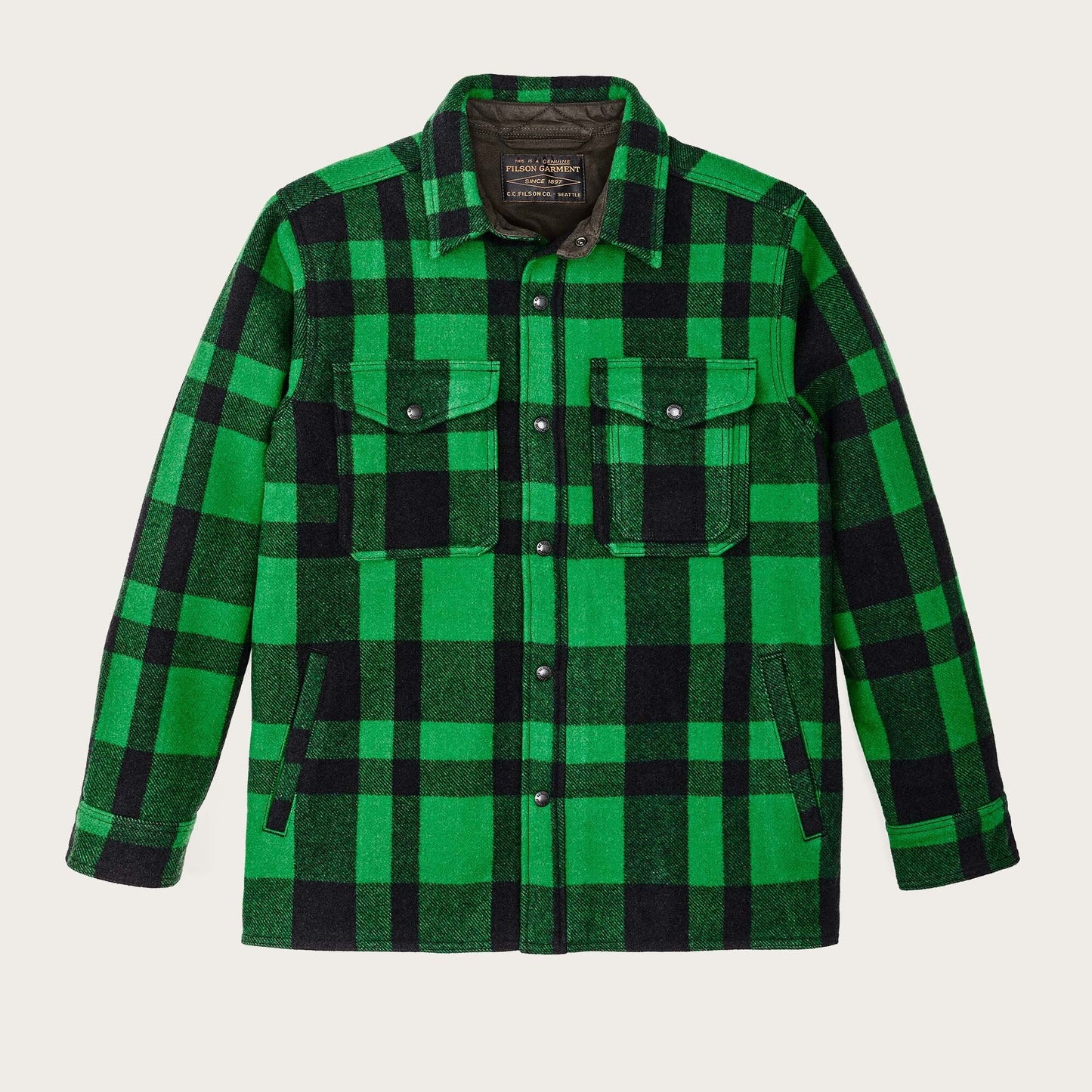 LINED MACKINAW WOOL JAC-SHIRT