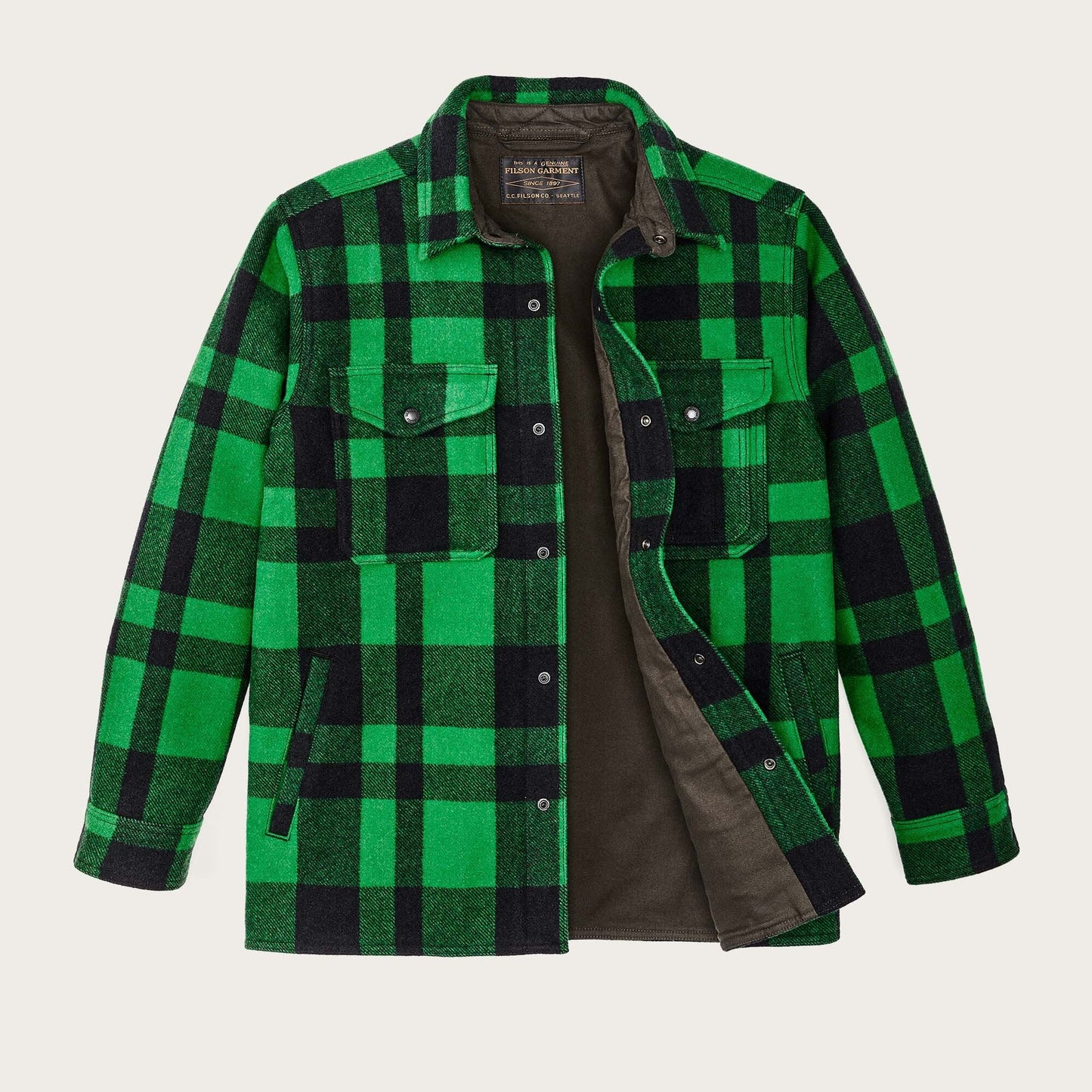 LINED MACKINAW WOOL JAC-SHIRT