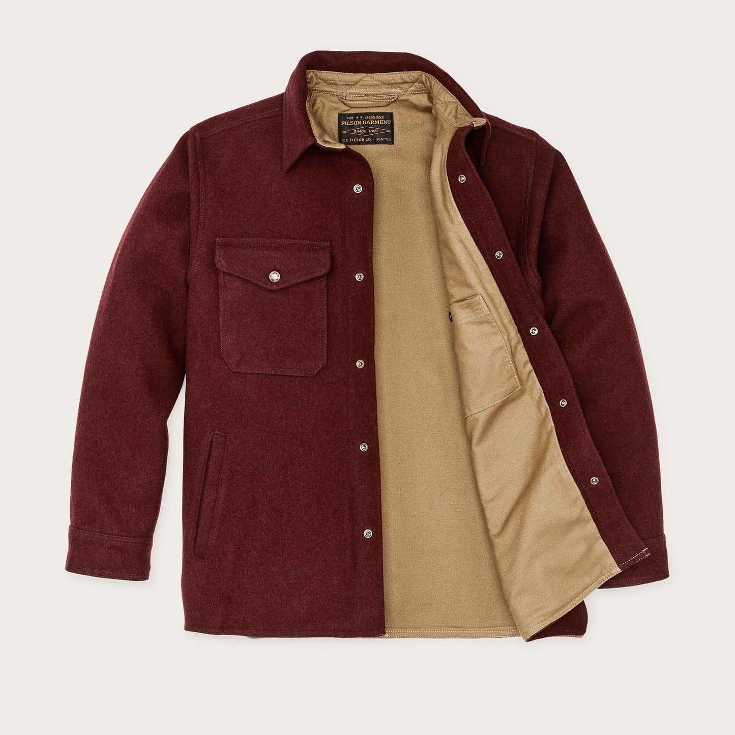 LINED MACKINAW WOOL JAC-SHIRT