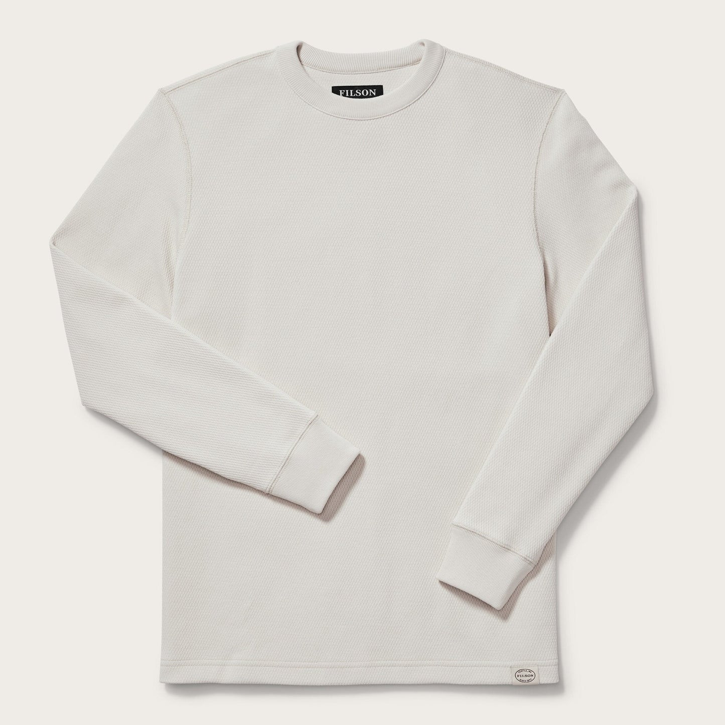 WAFFLE KNIT THERMAL CREW