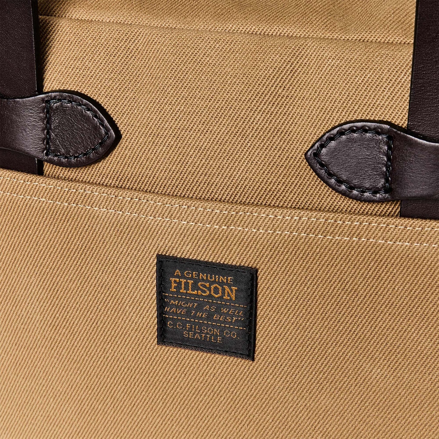 RUGGED TWILL SMALL ZIPPER TOTE BAG