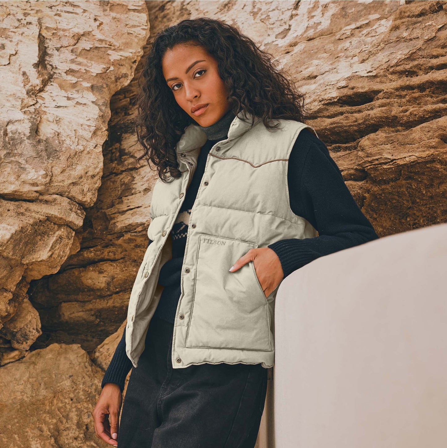 WOMEN'S WAXED DOWN VEST